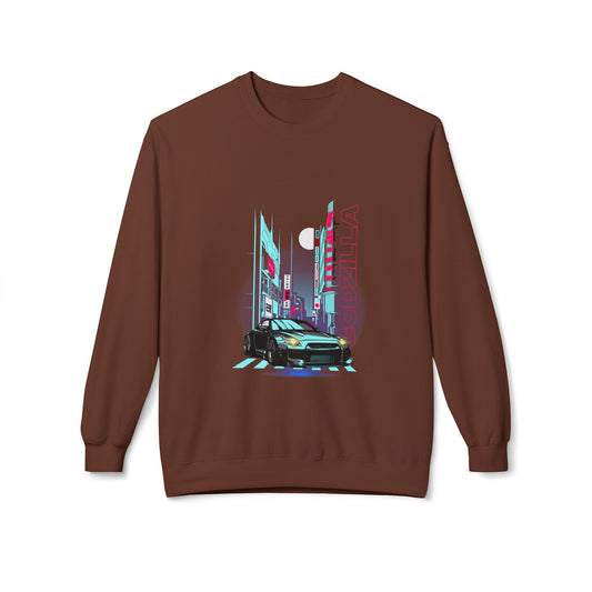 Graphic Sweatshirt - Godzilla GTR Night Drive