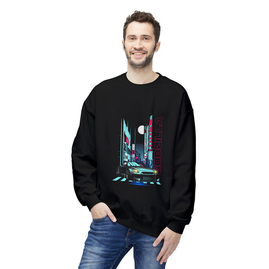 Graphic Sweatshirt - Godzilla GTR Night Drive