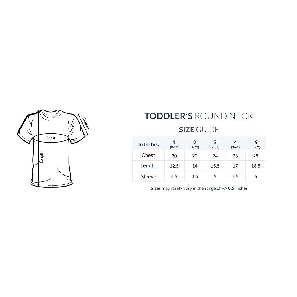 Toddler Half Sleeve Round Neck T-Shirt - Celebrassence