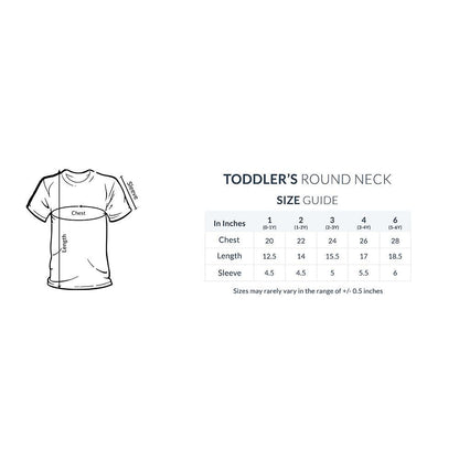 Toddler Half Sleeve Round Neck T-Shirt - Celebrassence