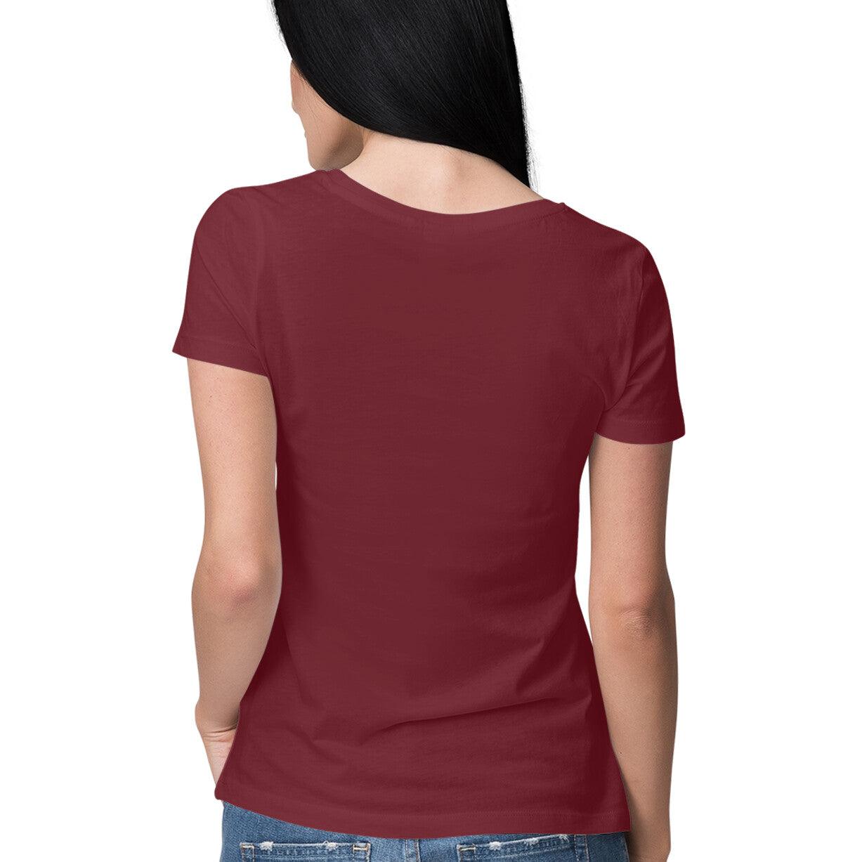 Women's Half Sleeve Round Neck Cotton T-Shirt - Celebrassence